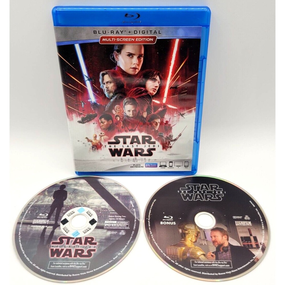 Star Wars The Last Jedi Blu-Ray MULTI-SCREEN EDITION LUCAS FILMS‎ DISNEY